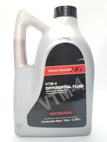 Aceite De Diferencial Vtm-4 Original Honda Un Galon 