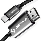 Cable Usb C A Hdmi 4k Adaptador Compatible Con Macbook iPhone Computadoras Dehuka