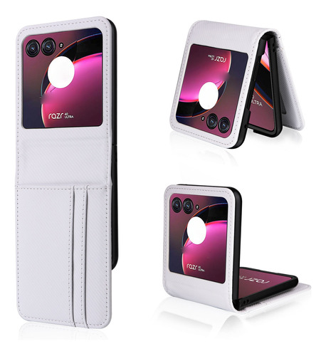 Capa De Telefone Com Slot Para Cartão Para Motorola Razr 40