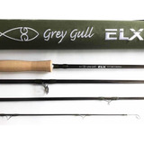 Caña De Pesca Con Mosca Grey Gull Elx #8 - 4 Tramos - 9ft.