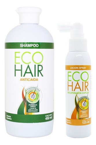 Eco Hair Shampoo Anticaída Fortalecedor Grande + Loción 3c