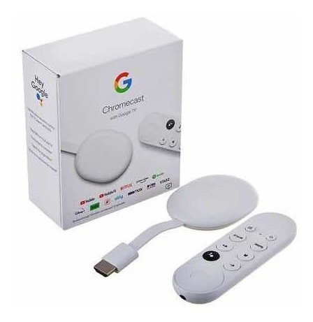  Chromecast Google Tv De Voz 4k 8gb Snow Con 2gb De Memoria