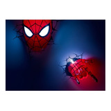 Lámpara Mural 3d Spider Man Cabeza + Mano