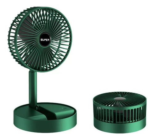 Ventilador De Mesa Portátil Dobrável Recarregável Potente