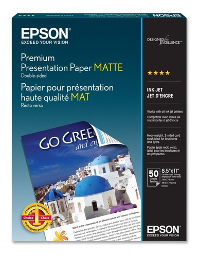 Papel Epson Premium Presentacion Mate Double-sided Carta 50h