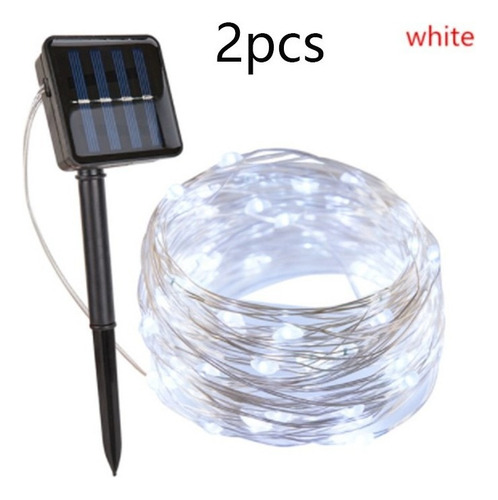 Luzes De Corda Solar De 40m (2x20m) Para O Natal