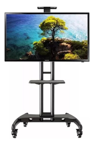 Soporte Tv Móvil Ruedas Pedestal  32'' A 75'' Max 45kg