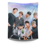 Cobija Frazada Bts Flanel 200x150 Cm Mod 3 Kpop