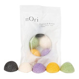 Nori Konjac Esponja 5 Pack Mini Esponja/carbón De Bambú, .