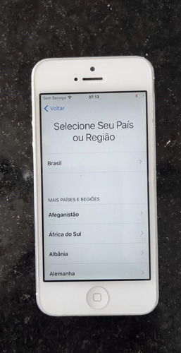  iPhone 5 16 Gb Branco - Desbloqueado - Funcionando
