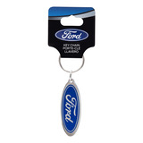 Llavero Original Premium Logo Ford Ovalo Azul Clásico 