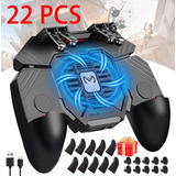 Gamepad Ventilador Recargable Control Celular Con 4 Gatillos