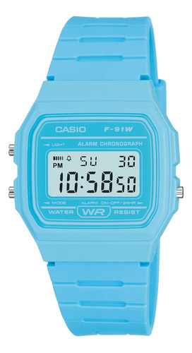 Reloj Casio F-91wc-2adf Retro Digital  Garantia Oficial