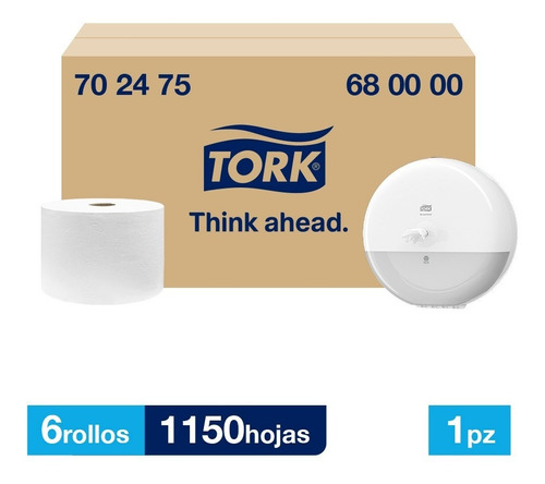 Tork Dispensador + Smartone® Adv Hd 6 Rollos / 1150 Hjs