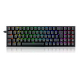 Teclado Gamer Redragon Pollux Rgb Preto Switch Blue Abnt2