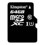 Tarjeta De Memoria Micro Sd De 64 Gb Clase 10 | Kingston