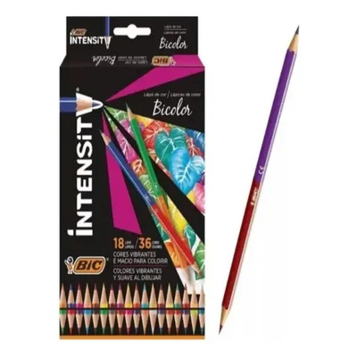 Lapices Bic Intensity X 18 = 36 Colores Intensos Bicolor | Envío gratis