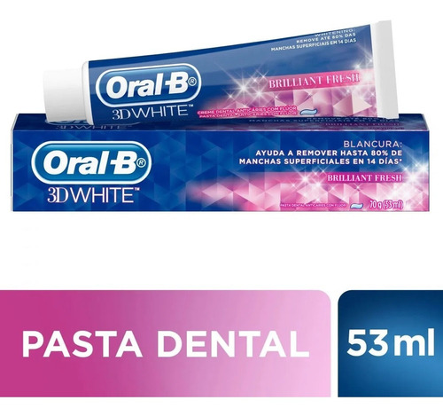 Crema Dental Oral B 3d White - g a $130