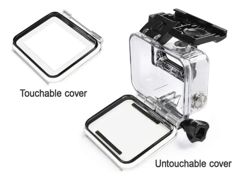 Carcasa Gopro Hero 5 6 7 Sumergible + Touchable Cover 60 Mts