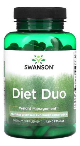 Diet Duo 120 Caps Swanson Controla El Peso Suplemento Dieta Sabor Neutro