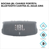 Bocina Jbl Charge 5 Portátil Bluetooth Contra Agua Gris 