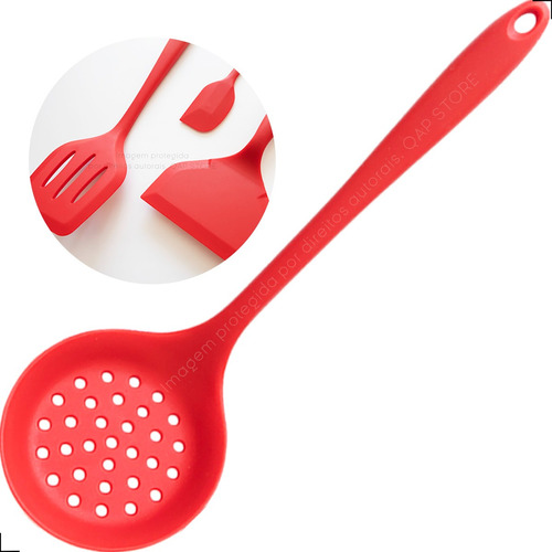 Utensílios Silicone Monte Seu Kit Concha Espátula Cozinha