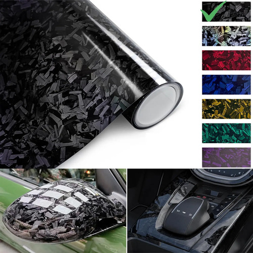 30x152cm Vinil Fibra Carbono Glossy Wrap Automotriz Pegatina | MercadoLibre