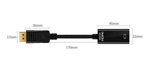 Cable Convertidor Adaptador Displayport A Hdmi Computador Tv