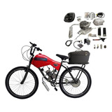 Bicicleta Motorizada Carenada Cargo (kit&bike Desmont) Cor Vermelho Rubi