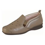 Zapato Confort Clásico Para Mujer Castalia 357-24 Beige