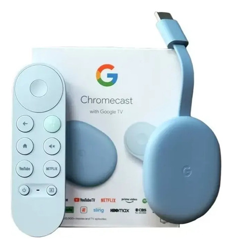 Google Chromecast 4k With Google Tv 4ta Gen Blue C/control 