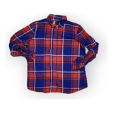 Camisa The North Face De Mujer Azul/rojo Extra Grande Cuadro