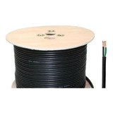 75m Cable Liso Sin Estrías Uso Rudo 3x18 Casa Elegante Negro