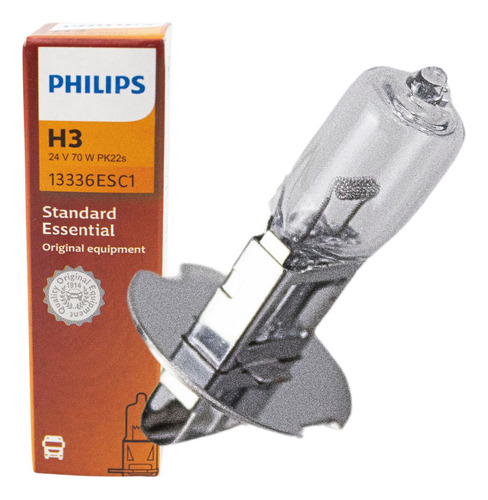Lâmpada Halógena Farol H3 Standard Essential Philips 24v