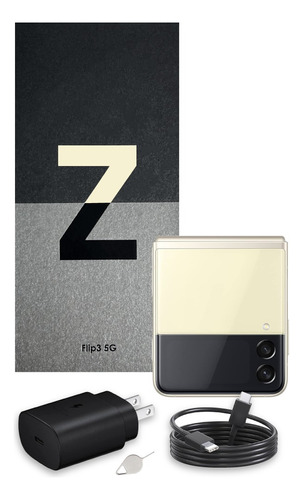 Samsung Galaxy Z Flip3 5g 256 Gb Crema 8 Gb Ram Con Caja Original + Protector