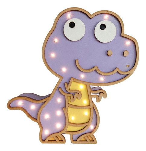 Lámpara Infantil Led/ Lámpara Dino Rex/ Velador/ Dinosaurio