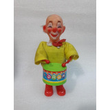 Figura Antigua Con Redoblante Payaso Made In Hong Kong