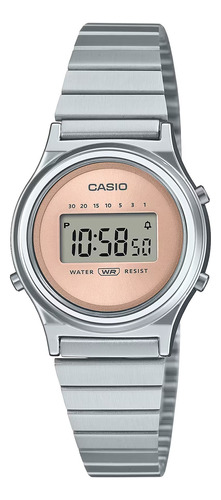 Reloj Casio Dama La-700we-4a Digital Malla Acero Inox