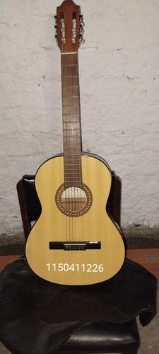 Guitarra Criolla Clásica Fender Fa-15n Natural Cuerdas Nylon