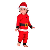 Pijama Santa Claus 3 Piezas Temporada Navideña Disfraz Bebe