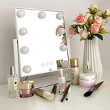 Espejo De Maquillaje Profesional Con Luces Led Ajustables - 