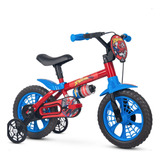 Bicicleta C/garrafinha Masculina Idade 2 A 5 Anos Spider-man