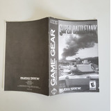 Manual Super Battletank Game Gear Original