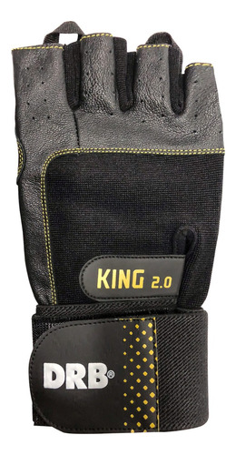 Guantes Fitness Gimnasio King 2.0 Drb Con Muñequera