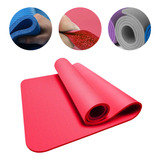 Tapete Yoga Pilates 15mm C Bolsa Exercício Academia Vermelho