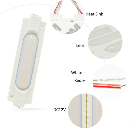 Modulos Led 12v Moto, Carro, Avisos, Publicidad 100% Imperme