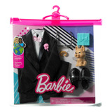 Barbie Ropa Ken Traje De Novio Accesorios Y Mascota