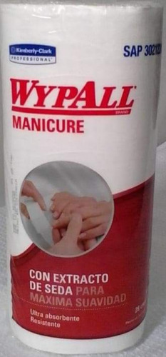 Toalla Desechable Wypall Para Manicure X 88 Hojas  X60