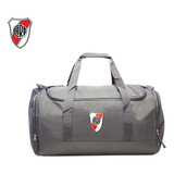 Bolso Deportivo Futbol River Plate Gris Premium