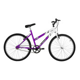 Bicicleta Aro 26 Ultra Bikes Bicolor Feminina Sem Marcha Cor Lilás